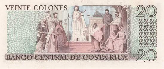 20 Colones Costa Rica 19.06.1978